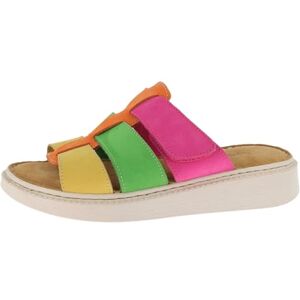 Andrea Conti Dampantolett platt tofflor, Papaya rosa gräs ockra, 36 EU Andrea Conti Dampantolett platt tofflor, Papaya rosa gräs ockra, 36 EU