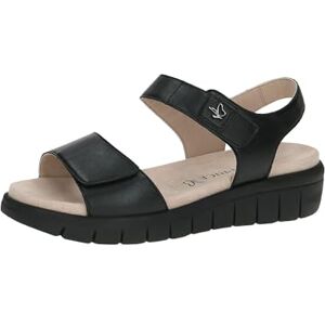 CAPRICE Damer 9-28701-42 platta sandaler, Svart blk sula, 40 EU Weit CAPRICE Damer 9-28701-42 platta sandaler, Svart blk sula, 40 EU Weit