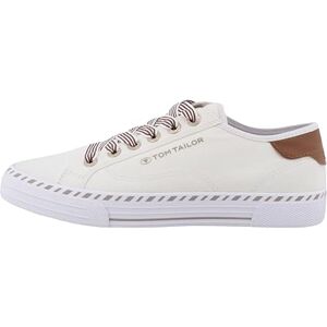 TOM TAILOR Dam Sneakers lätta i textil - Vit, 40 TOM TAILOR Dam Sneakers lätta i textil - Vit, 40