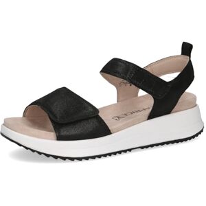 CAPRICE dam dam 9-28702-42 platt sandal, Black Metallic, 6 UK CAPRICE dam dam 9-28702-42 platt sandal, Black Metallic, 6 UK