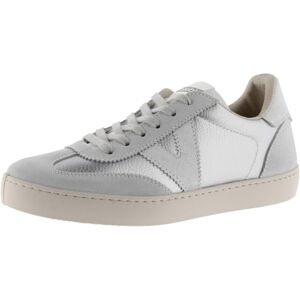 victoria Berlin Ciclista Low Basket Metallic Leather Effect & Läderskorpa och diverse snören 1126197 för kvinnor, Plata, 35 EU victoria Berlin Ciclista Low Basket Metallic Leather Effect & Läderskorpa och diverse snören 1126197 för kvinnor, Plata, 35 EU