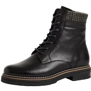 Tamaris Damen Spets Boot Flat 1-25145-45, ankelstövlar dam, svart läder, 39 EU, Svart läder, 39 EU Tamaris Damen Spets Boot Flat 1-25145-45, ankelstövlar dam, svart läder, 39 EU, Svart läder, 39 EU