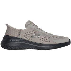 Skechers Herr handsfree Slip-ins Bounder 2.0 EMERGED Sneaker, Taupe mesh syntetisk svart trim, 40 EU Skechers Herr handsfree Slip-ins Bounder 2.0 EMERGED Sneaker, Taupe mesh syntetisk svart trim, 40 EU