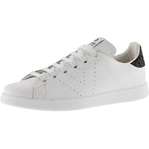 victoria unisex vuxna deportivo korg piel sneaker, Vit svart Glitzer 10-35 EU victoria unisex vuxna deportivo korg piel sneaker, Vit svart Glitzer 10-35 EU