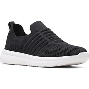 Clarks Ezera Walk Sneaker för kvinnor, Svart stickad, 35.5 EU Clarks Ezera Walk Sneaker för kvinnor, Svart stickad, 35.5 EU