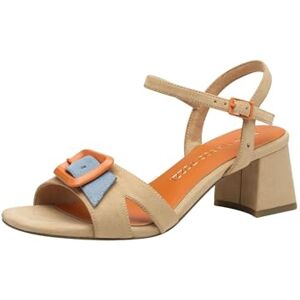 MARCO TOZZI Damer 2-28387-44 sandal med klack, Beige, 40 EU MARCO TOZZI Damer 2-28387-44 sandal med klack, Beige, 40 EU