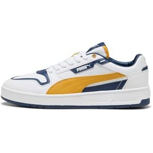 PUMA Blandad Court Classic Street Basket, Vitt arkiv guld persisk blå, 36 EU PUMA Blandad Court Classic Street Basket, Vitt arkiv guld persisk blå, 36 EU