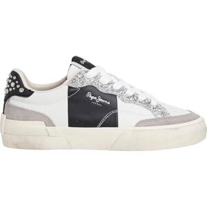 Pepe Jeans dam Milan Court W sneak, grå (silver grå), 7 UK, Grå Silver Grå, 7 UK Pepe Jeans dam Milan Court W sneak, grå (silver grå), 7 UK, Grå Silver Grå, 7 UK