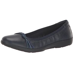 Clarks dam äng Rae balett platt, Marinblå läder, 9 Clarks dam äng Rae balett platt, Marinblå läder, 9