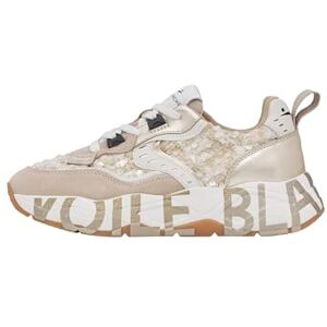 VOILE BLANCHE Sneakers av mocka och tyg, Platinum beige, 37 EU VOILE BLANCHE Sneakers av mocka och tyg, Platinum beige, 37 EU