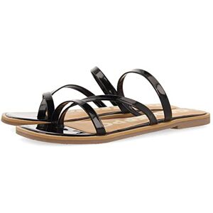 GIOSEPPO RHYL platt sandal för kvinnor, Svart Svart 35 EU GIOSEPPO RHYL platt sandal för kvinnor, Svart Svart 35 EU
