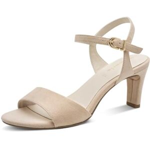 Tamaris dam 1-28028-42 sandaler med klack, Beige, 39 EU Tamaris dam 1-28028-42 sandaler med klack, Beige, 39 EU