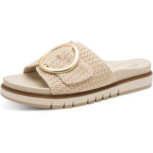 Tamaris Comfort dam Mule Flat MultiAdjustable plattform, Beige, 37 EU Tamaris Comfort dam Mule Flat MultiAdjustable plattform, Beige, 37 EU