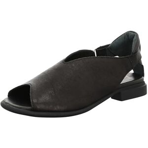 Think! Damen KAMAA chromfrei gegerbte nachhaltige Sandale, SCHWARZ 0000 Think! Damen KAMAA chromfrei gegerbte nachhaltige Sandale, SCHWARZ 0000