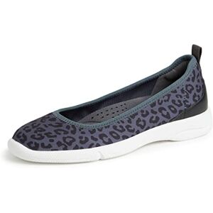 Dearfoams Dam Original Komfort Lätt Slip-on Mia Balett Platt, Grå leopard, 39.5 EU Dearfoams Dam Original Komfort Lätt Slip-on Mia Balett Platt, Grå leopard, 39.5 EU