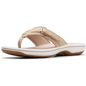 Clarks Women's Breeze Sea Flip-Flop, Sand Interest, 9 Clarks Women's Breeze Sea Flip-Flop, Sand Interest, 9