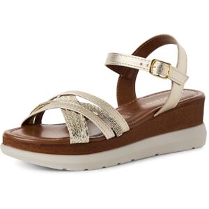 MARCO TOZZI Damer 2–28396-44 sandal, Metallic, 36 EU MARCO TOZZI Damer 2–28396-44 sandal, Metallic, 36 EU