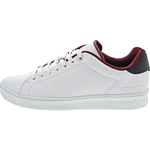 Tommy Hilfiger herr Court Sneaker läderkopp Fm0fm04483 Cupsole, Blå Rwb, 40 EU Tommy Hilfiger herr Court Sneaker läderkopp Fm0fm04483 Cupsole, Blå Rwb, 40 EU