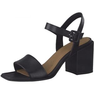 MARCO TOZZI Damsandaler 2-28328-28 i läder sandal med klack, Svart antik 39 EU MARCO TOZZI Damsandaler 2-28328-28 i läder sandal med klack, Svart antik 39 EU