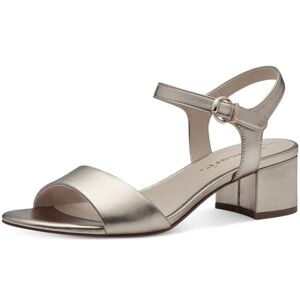 Tamaris dam 1-28249-42 sandaler med klack, ljust guld, 36 EU Tamaris dam 1-28249-42 sandaler med klack, ljust guld, 36 EU