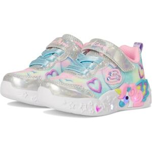 Skechers Enhörning Charmer Lil Heart Sparkles sneakers, Silver/Multi, 8 UK barn, Silver multi, 8 UK Child Skechers Enhörning Charmer Lil Heart Sparkles sneakers, Silver/Multi, 8 UK barn, Silver multi, 8 UK Child