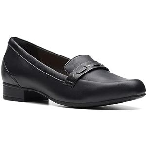 Clarks Womens Juliet Bay Loafer, Svart läder, 39 EU Clarks Womens Juliet Bay Loafer, Svart läder, 39 EU