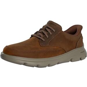 Skechers herr Arch Fit Garza Rowan Slip-On sneakers, mörkbrunt läder/syntetisk, 10,5 UK Skechers herr Arch Fit Garza Rowan Slip-On sneakers, mörkbrunt läder/syntetisk, 10,5 UK