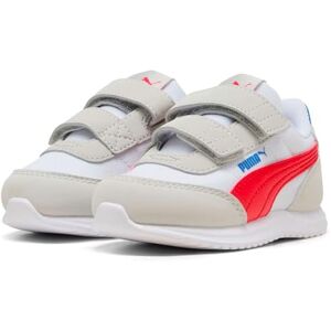 PUMA Unisex Baby R78 Lightwind V Inf Sneaker, Cool ljusgrå mörk karmosinröd vit, 21 EU PUMA Unisex Baby R78 Lightwind V Inf Sneaker, Cool ljusgrå mörk karmosinröd vit, 21 EU