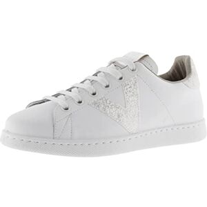 victoria Tenis Piel & Virutas Glitter sneakers för kvinnor, Vit, 35 EU Schmal victoria Tenis Piel & Virutas Glitter sneakers för kvinnor, Vit, 35 EU Schmal