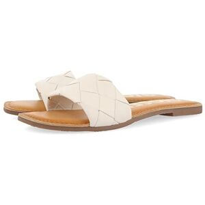 GIOSEPPO Senglea platt sandal för kvinnor, Benvit, 36 EU GIOSEPPO Senglea platt sandal för kvinnor, Benvit, 36 EU