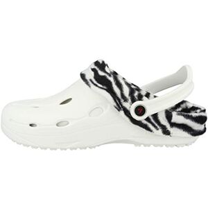 Chung Shi Unisex Dux Winter, Träskor, Vit/Zebra, 38 EU Chung Shi Unisex Dux Winter, Träskor, Vit/Zebra, 38 EU