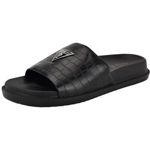 GUESS Vesper Slide Sandal för män, Svart Croco 003, 43 EU GUESS Vesper Slide Sandal för män, Svart Croco 003, 43 EU