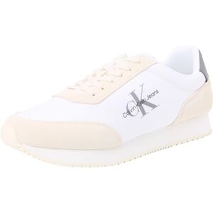 Calvin jeans herr retro löpare Su-ny mono sneaker, Ljus vit C vit kolgrå, 43 EU Calvin jeans herr retro löpare Su-ny mono sneaker, Ljus vit C vit kolgrå, 43 EU