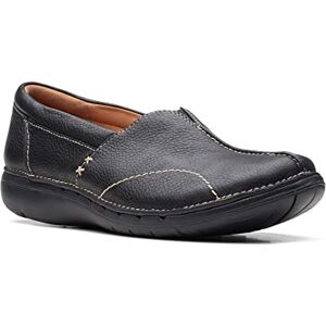 Clarks Damer Un Loop Stride Loafer, Black Leather, 37,5 EU, Svart läder, 37.5 EU Clarks Damer Un Loop Stride Loafer, Black Leather, 37,5 EU, Svart läder, 37.5 EU