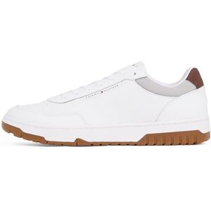 Tommy Hilfiger Th Basket Core Lite LTH Fm0fm05369 sneakers, Vit grå viskning, 40 EU Tommy Hilfiger Th Basket Core Lite LTH Fm0fm05369 sneakers, Vit grå viskning, 40 EU