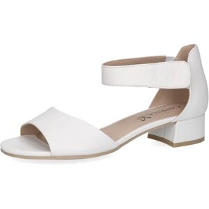 CAPRICE Damer 9-28212-42 sandal med klack, Vit Nappa, 39 EU CAPRICE Damer 9-28212-42 sandal med klack, Vit Nappa, 39 EU