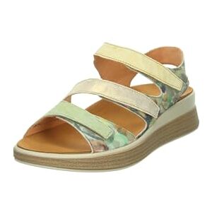 Think! Damer Meggie läderfoder sandaler, grön/kombi 9070, 37 EU Think! Damer Meggie läderfoder sandaler, grön/kombi 9070, 37 EU