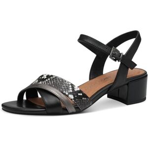MARCO TOZZI Damer 2–28210-44 sandal, svart, 36 EU MARCO TOZZI Damer 2–28210-44 sandal, svart, 36 EU