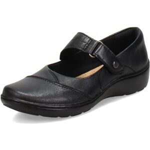 Clarks – Cora Gema skor för kvinnor, Svart läder, 36.5 EU bred Clarks – Cora Gema skor för kvinnor, Svart läder, 36.5 EU bred