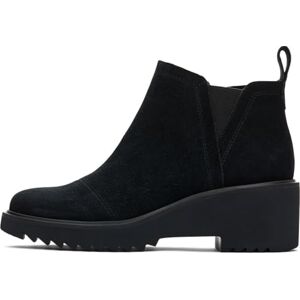 TOMS Maude ankelstövel för kvinnor, Svart svart mocka, 37.5 EU TOMS Maude ankelstövel för kvinnor, Svart svart mocka, 37.5 EU
