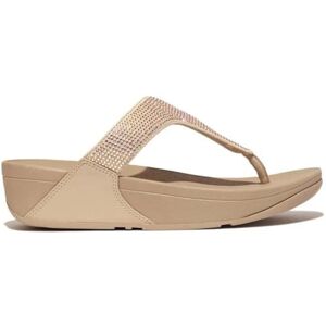 Fitflop kvinnors Lulu kristall utsmyckade tå-post sandaler, Latte beige, 39 EU Fitflop kvinnors Lulu kristall utsmyckade tå-post sandaler, Latte beige, 39 EU