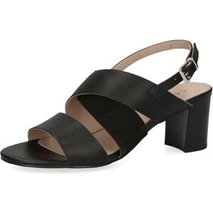 CAPRICE Damer 9-28309-42 sandal med klack, Svart kam, 38 EU CAPRICE Damer 9-28309-42 sandal med klack, Svart kam, 38 EU