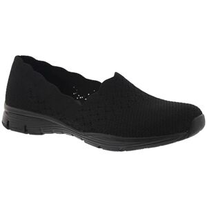 Skechers Women's Seager-STAT-Scalloped Collar, Engineered Skech-Knit Slip-On-Classic Fit Loafer, Black, 8.5 W US Skechers Women's Seager-STAT-Scalloped Collar, Engineered Skech-Knit Slip-On-Classic Fit Loafer, Black, 8.5 W US