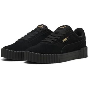 PUMA dam Carina mocka vuxen sneaker, 3 0 svart guld, 41 EU PUMA dam Carina mocka vuxen sneaker, 3 0 svart guld, 41 EU
