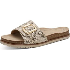 Jana Dam Mule Flat Multiadj + vegan plattform, Beige orm, 41 EU Jana Dam Mule Flat Multiadj + vegan plattform, Beige orm, 41 EU