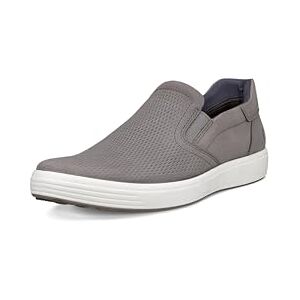 ECCO Men's Soft 7 Easy Slip On Sneaker, Steel, 7-7. 5 ECCO Men's Soft 7 Easy Slip On Sneaker, Steel, 7-7. 5
