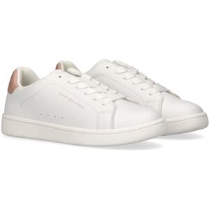 Tommy Hilfiger Flicksneakers, snörskor, jacka, vit/nude, 33 Tommy Hilfiger Flicksneakers, snörskor, jacka, vit/nude, 33