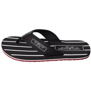 Tommy Hilfiger Herr Patch Hilfiger Strandsandal Flip-Flop, Svart, 40 EU Tommy Hilfiger Herr Patch Hilfiger Strandsandal Flip-Flop, Svart, 40 EU