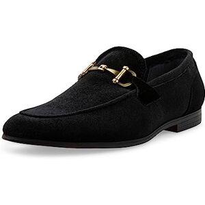 Steve Madden herr Madly Loafer, Svart sammet, 44 EU Steve Madden herr Madly Loafer, Svart sammet, 44 EU