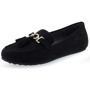 Aerosoles Deanna Loafer för kvinnor, Svart mockaimitation, 38.5 EU Aerosoles Deanna Loafer för kvinnor, Svart mockaimitation, 38.5 EU